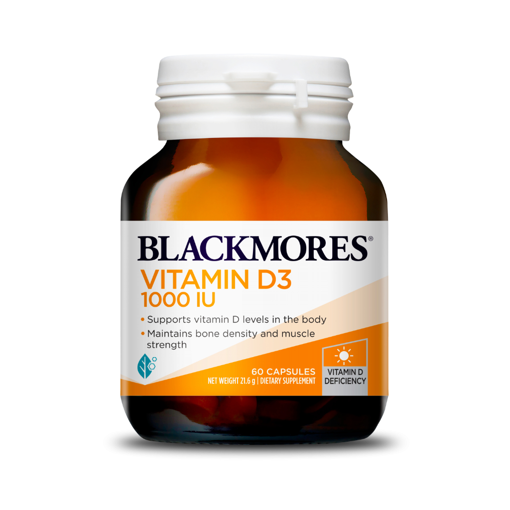 Blackmores Vitamin D3 1000IU 30 | 60 เม็ด แบลคมอร์ส วิตามินดี 3 1000IU