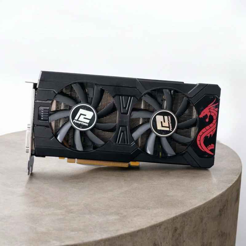 powercolor rx470 4GB ddr5 red dragon พอร์ทต่อจอแบบ HDMI X1  DVI X 1 DP X 3  สินค้ามือสอง