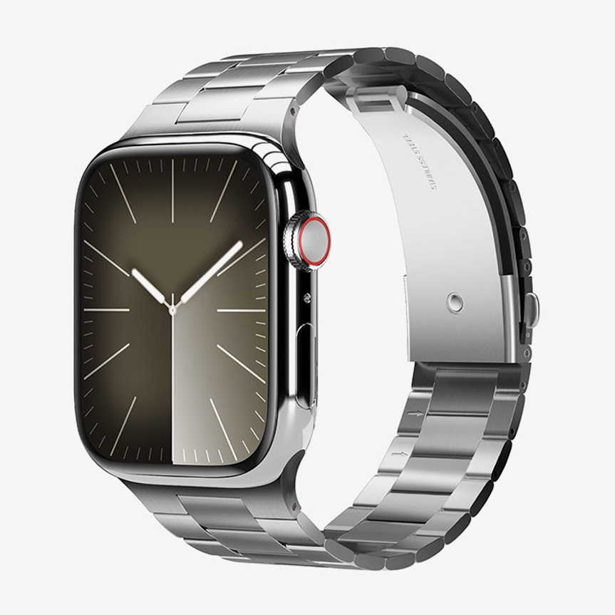 elago Apple Watch Metal Strap Band Stainless Steel 4, 5, 6, 7, 8, 9, 10, SE, Ultra สายนาฬิกา Apple W