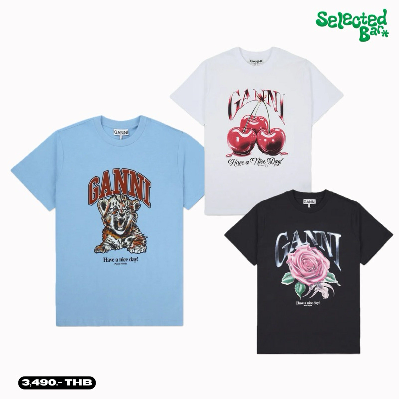 [พรีออเดอร์][ของแท้100%] Ganni - Tank Top/ T-shirt