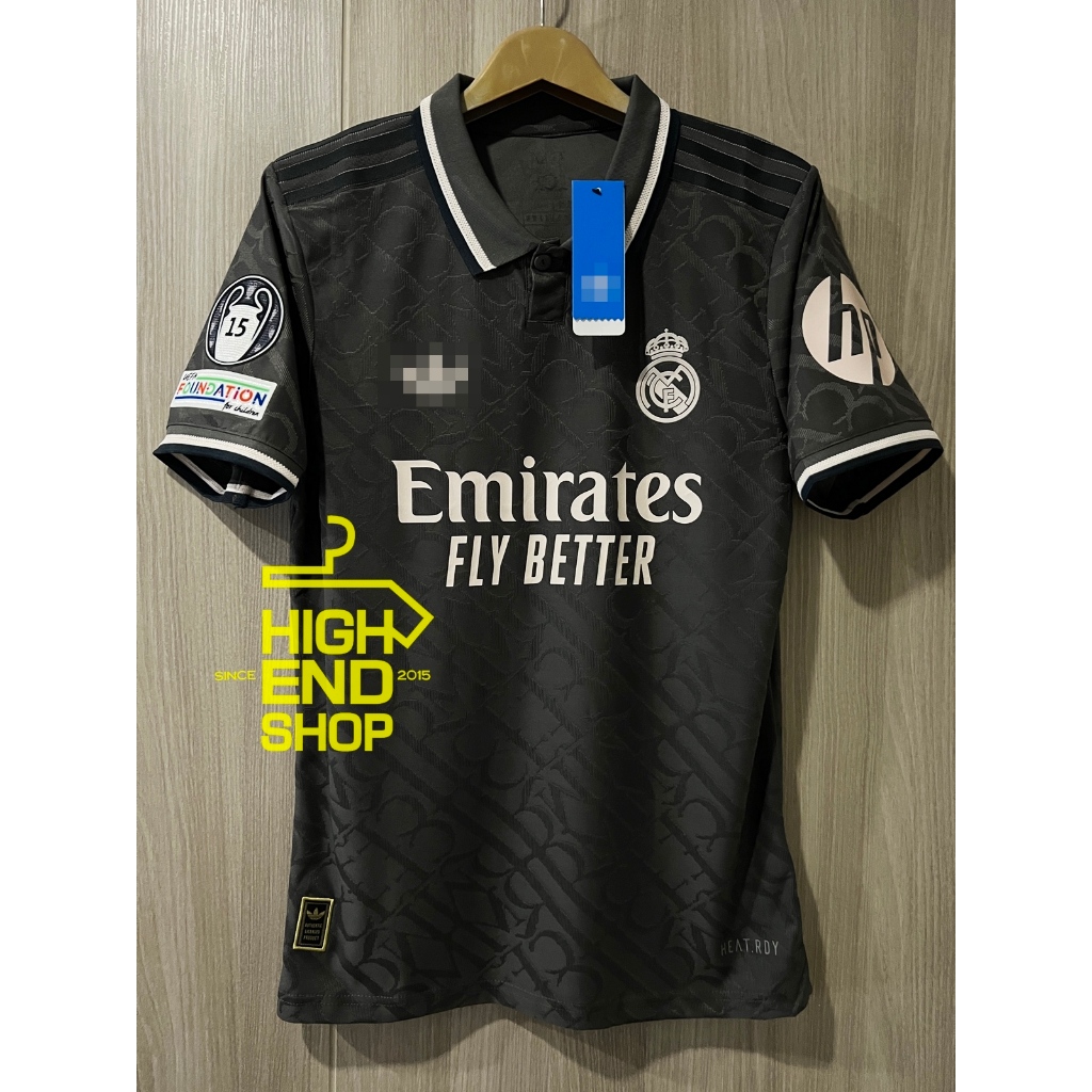 ใหม่ล่าสุด!! 2024/25 เสื้อบอล เกรด Player เรอัล มาดริด Third ชุดสาม เสื้อเปล่า หรือ พร้อมอามและเบอร์ชื่อ