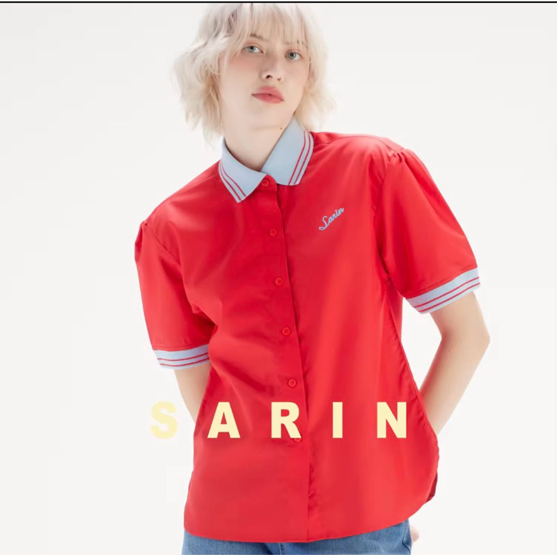 *ลดเพิ่ม30%*sarin.official polo shirt sizeM