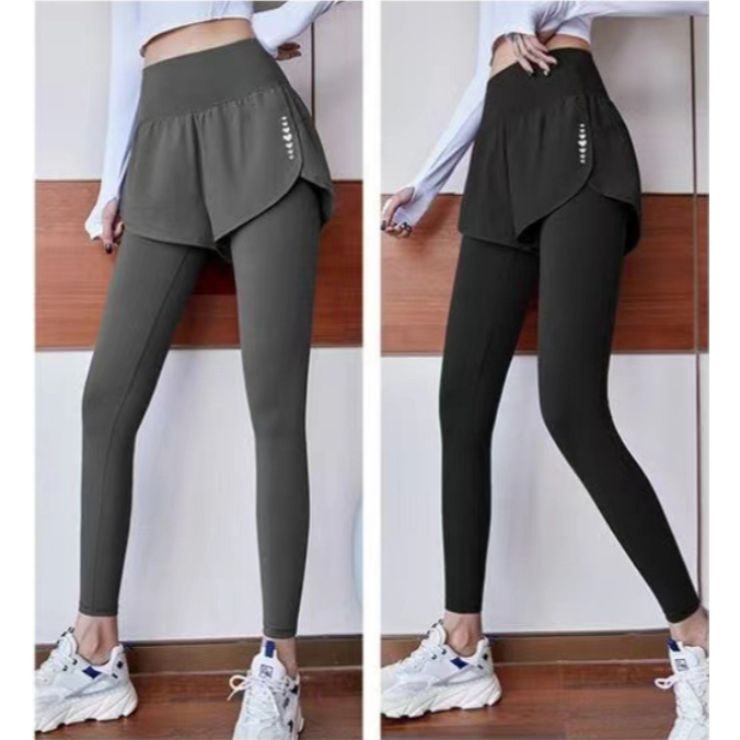 มาใหม่ (พร้อมส่ง) รวมรุ่น  กางเกงออกกำลังกายผู้หญิง 2ชั้น ผ้ายืดใส่สบาย  สกรีนหลายแบบ  รุ่น 188