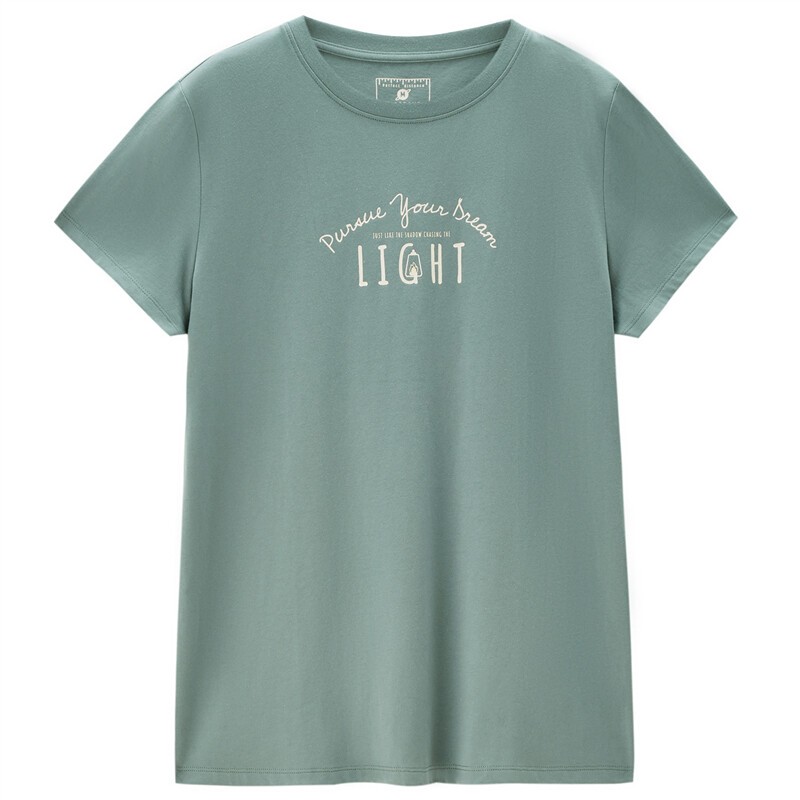 GIORDANO เสื้อยืดผู้หญิง Women's Printed Tee 05394212