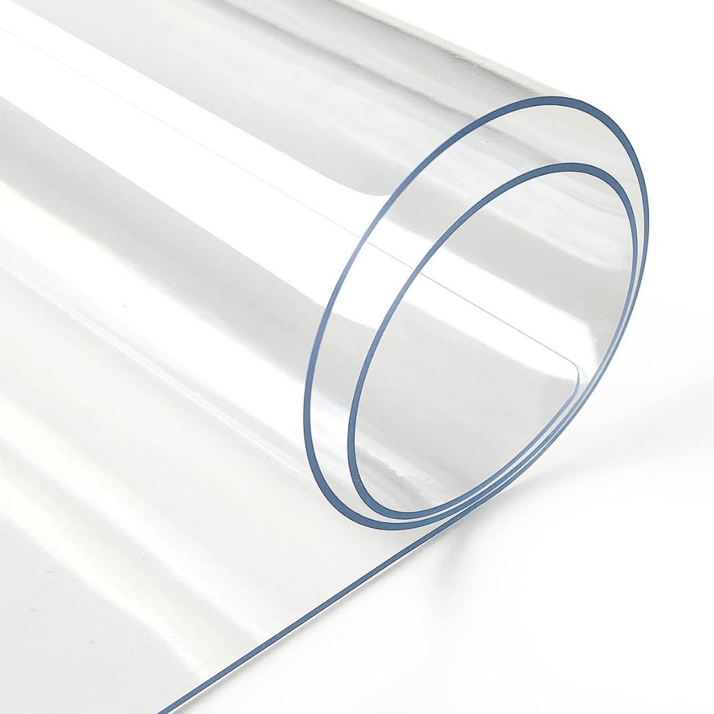 เสื่อปูโต๊ะ ผ้าปูโต๊ะ ผ้าคลุมโต๊ะ โปร่งใส PVC ไม่มีกลิ่น กันน้ำมันกันความร้อนทนทานและทำความสะอาดง่าย