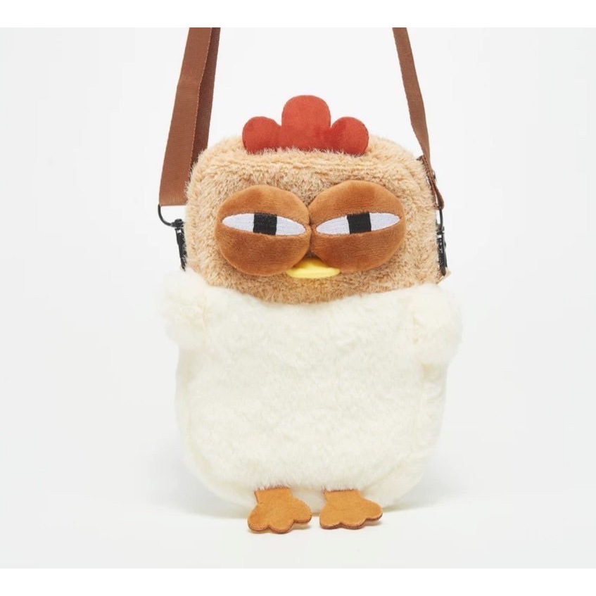 กระเป๋าสะพายข้างใส่มือถือลายแม่ไก่ตาโต