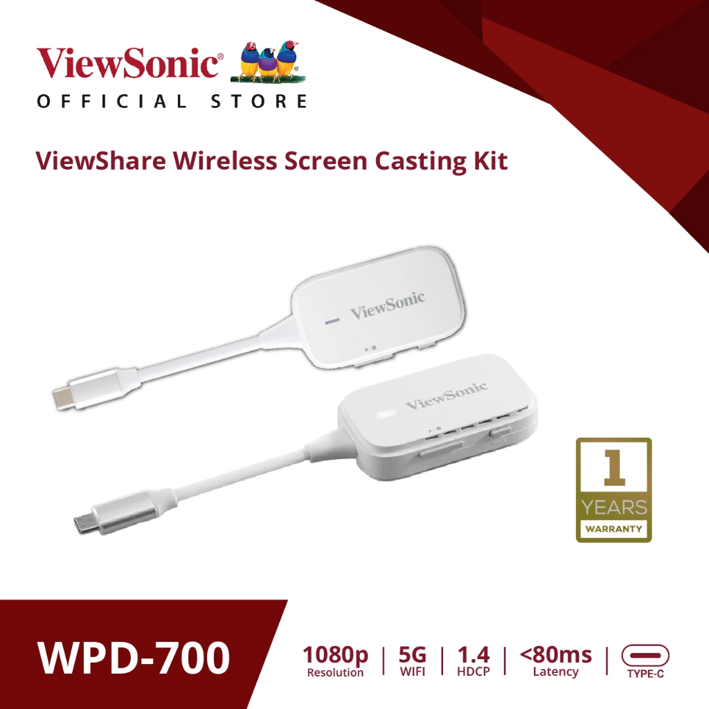 Viewsonic  WPD 700  ViewShare Wireless Screen Casting Kit