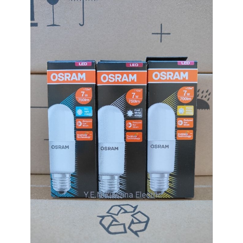 OSRAM หลอดไฟ LED VALUE CLASSIC STICK 7วัตต์ ขั้วE27