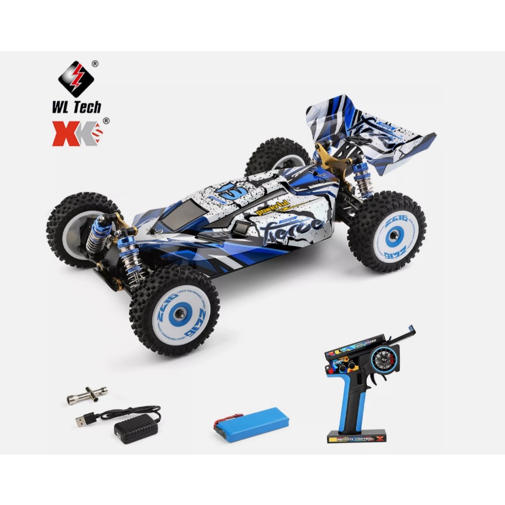 (สินค้าในไทย) Wltoys 124017 Brushless V2 อัพเกรดใหม่ 4300KV มอเตอร์ 0.7M 19T RTR 1/12 2.4G 4WD ความเร็ว 70 กม./ชม.