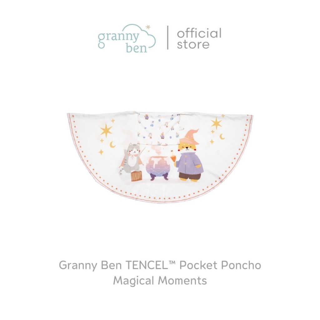 Granny Ben TENCEL™ Pocket Poncho Magical Moments ผ้าคลุมให้นมใยเทนเซล