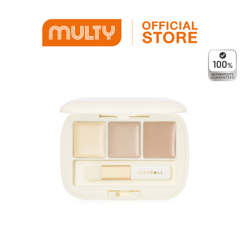 JudyDoll Three Color Concealer Palette 0.9 g.คอนซีลเลอร์ พาเลท