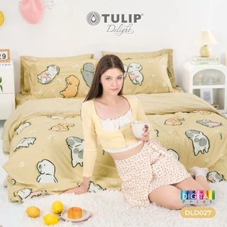 TULIP Delight หมาจ๋า DLD027 Dogplease ลิขสิทธิ์แท้หมาจ๋า ชุดผ้าปูที่นอน ผ้านวม พิมพ์ดิจิตอล