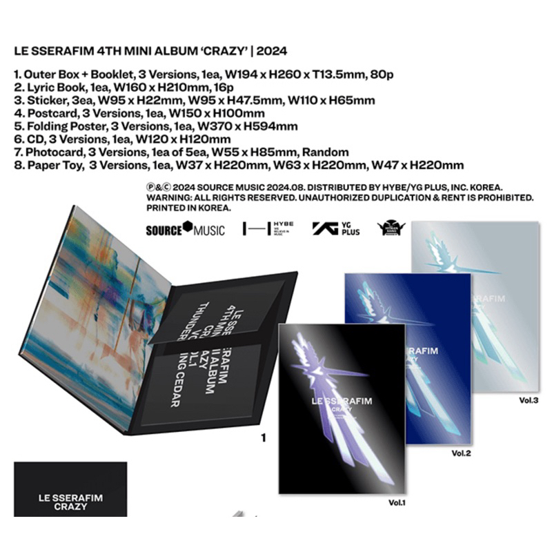 พร้อมส่ง อัลบั้ม LE SSERAFIM - รูปที่ 4