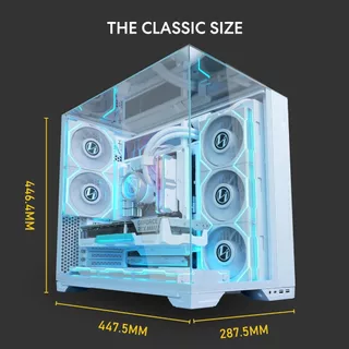 Lian Li O11 Vision Compact Mid Tower Case with TG Black / White