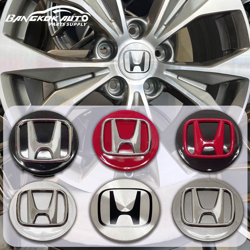 (แท้ พร้อมสต็อก) ฝาครอบดุมล้อ โลโก้ honda ฝาปิดดุมล้อ logo honda ของแต่งรถยนต์ ฮอนด้า 69-58 mm accessories