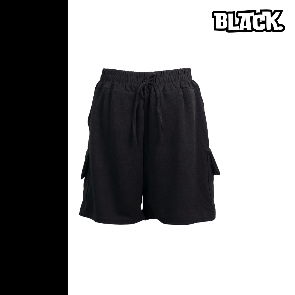 กางเกงขาสั้น สาวใหญ่ สม็อครอบเอว เนื้อผ้าดี ผ้ายืด ส่วมใส่สบาย พร้อมส่งจากไทย K5559