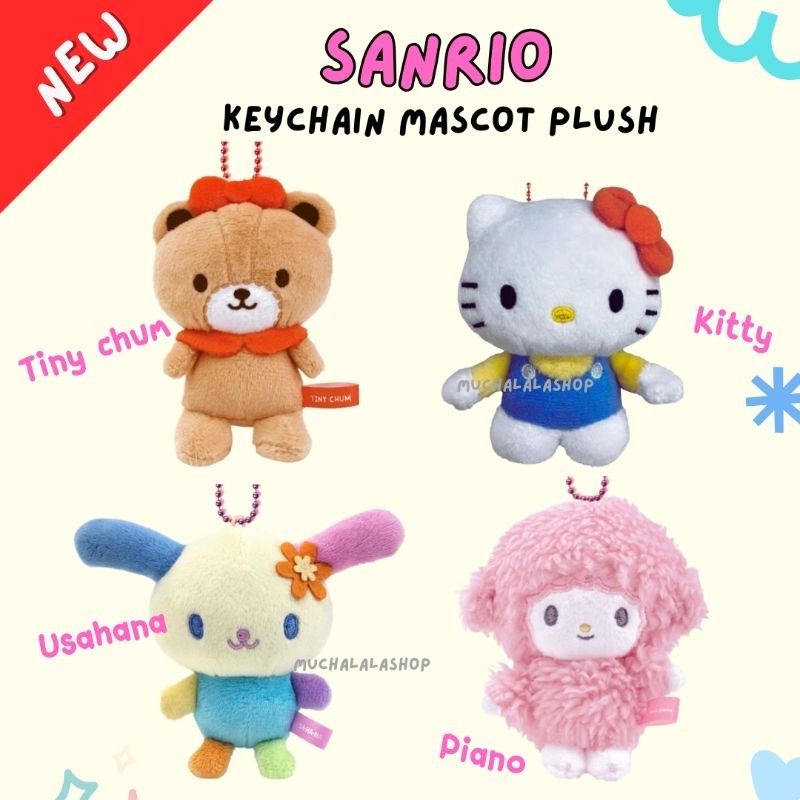 [พร้อมส่ง] Sanrio Keychian Mascot plush // พวงกุญแจซานริโอ้