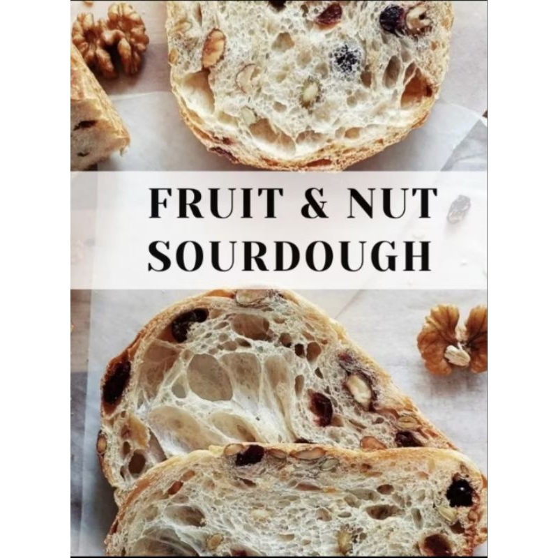 Mixed fruit & nut Bread# #ขนมปังธัญพืช#ขนมไฟเบอร์สูง#sourdough bread#ขนมปังเพื่อสุขภาพ