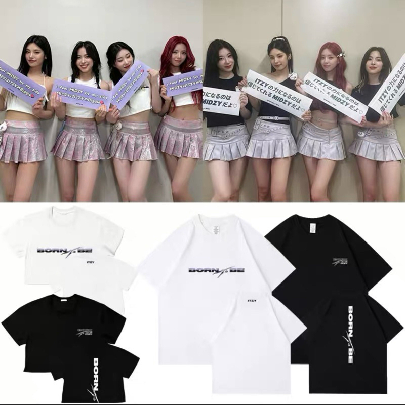 ITZY 2024BornToBe T-Shirt เสื้อยืดอิทจี JYP