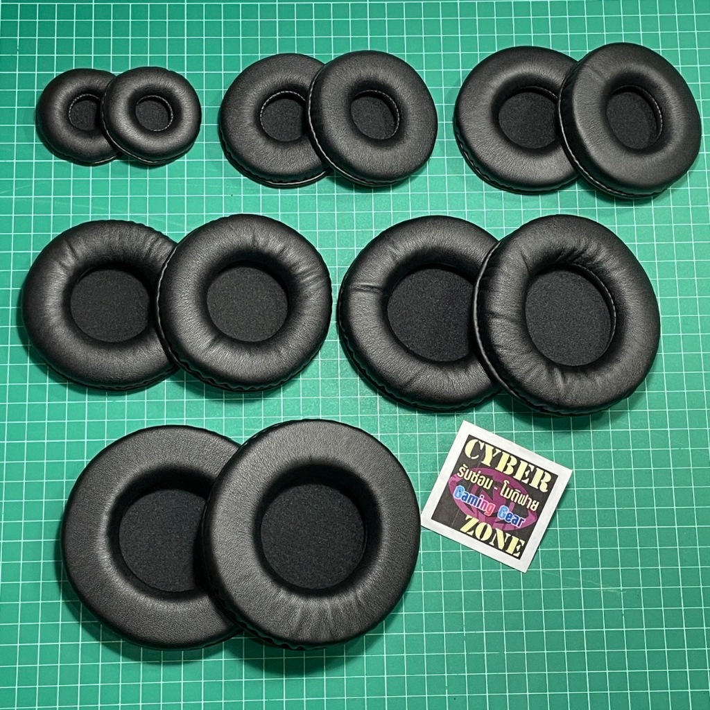 ฟองน้ำหูฟัง ทรงกลม (ขนาด 50 70 80 90 100 110 mm) แบบสวม ใช้กับหูฟังได้หลายรุ่น Cushion Replacement Earpads (จัดส่งในไทย)