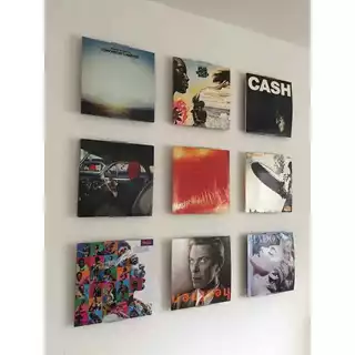 แผ่นเสียงไวนิล LP แผ่นดิสก์ ตกแต่งบ้าน บาร์ คาเฟ่ โรงแรม แผ่นดิสก์เปลือย 5 แผ่น ขนาด 12 นิ้ว LP B2-21