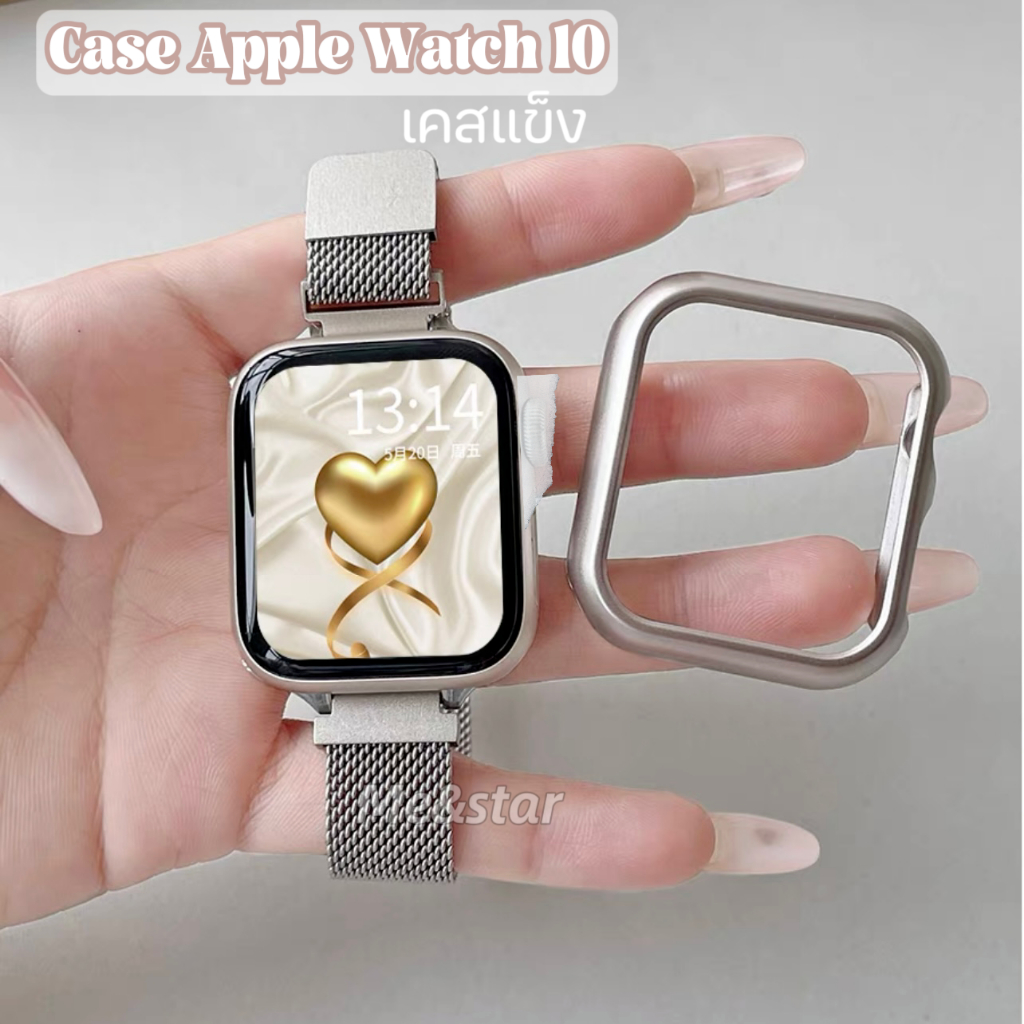 เคสแข็ง เคสนาฬิกาข้อมือ PC ในตัว หลากสี สําหรับ Apple Watch 10 42มม. 46มม. IWatch Series 10