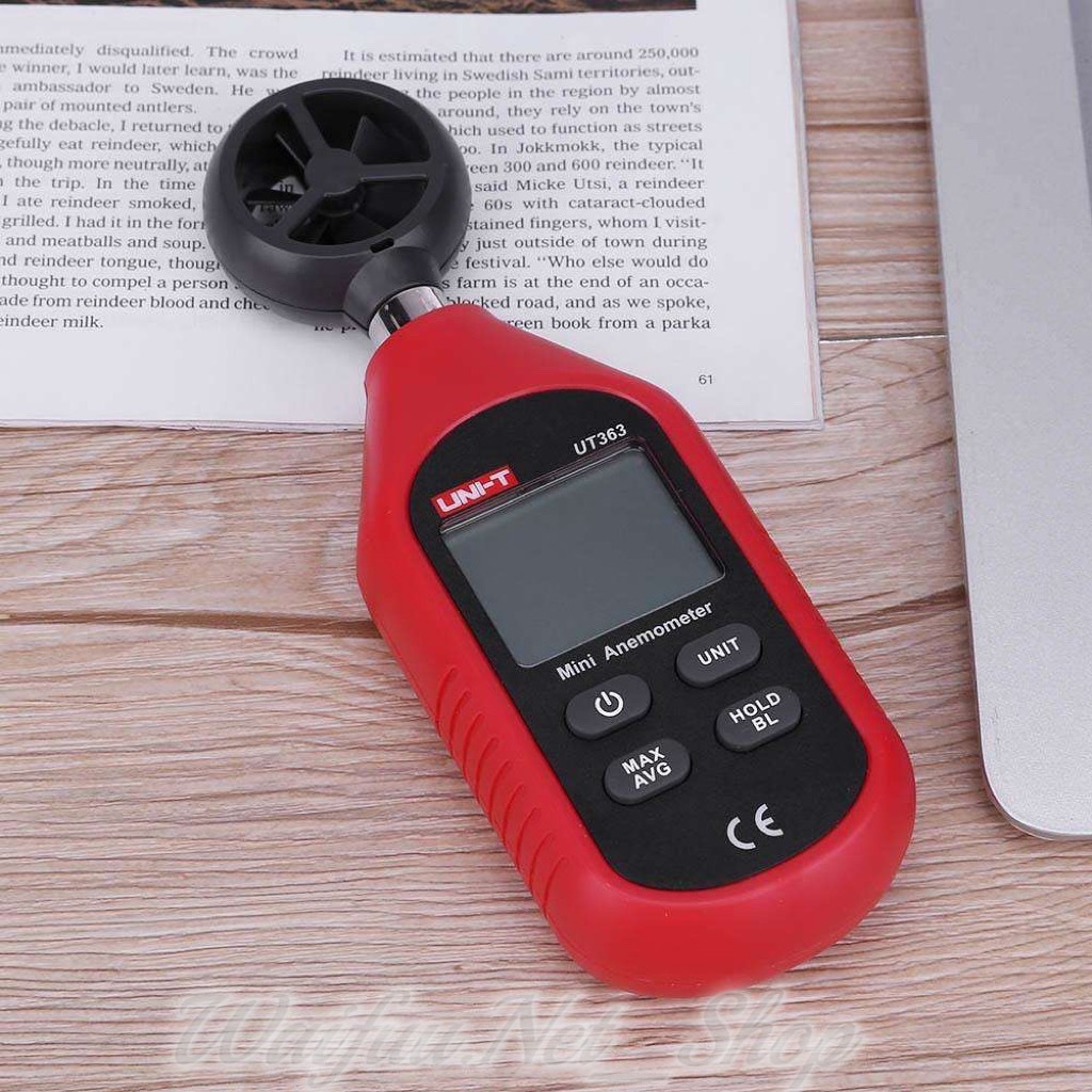 เครื่องวัดความเร็วลมแบบมือถือ UT363 UNI-T, เครื่องวัดความเร็วลม UT363 ดิจิตอลเครื่องทดสอบอุณหภูมิหน้