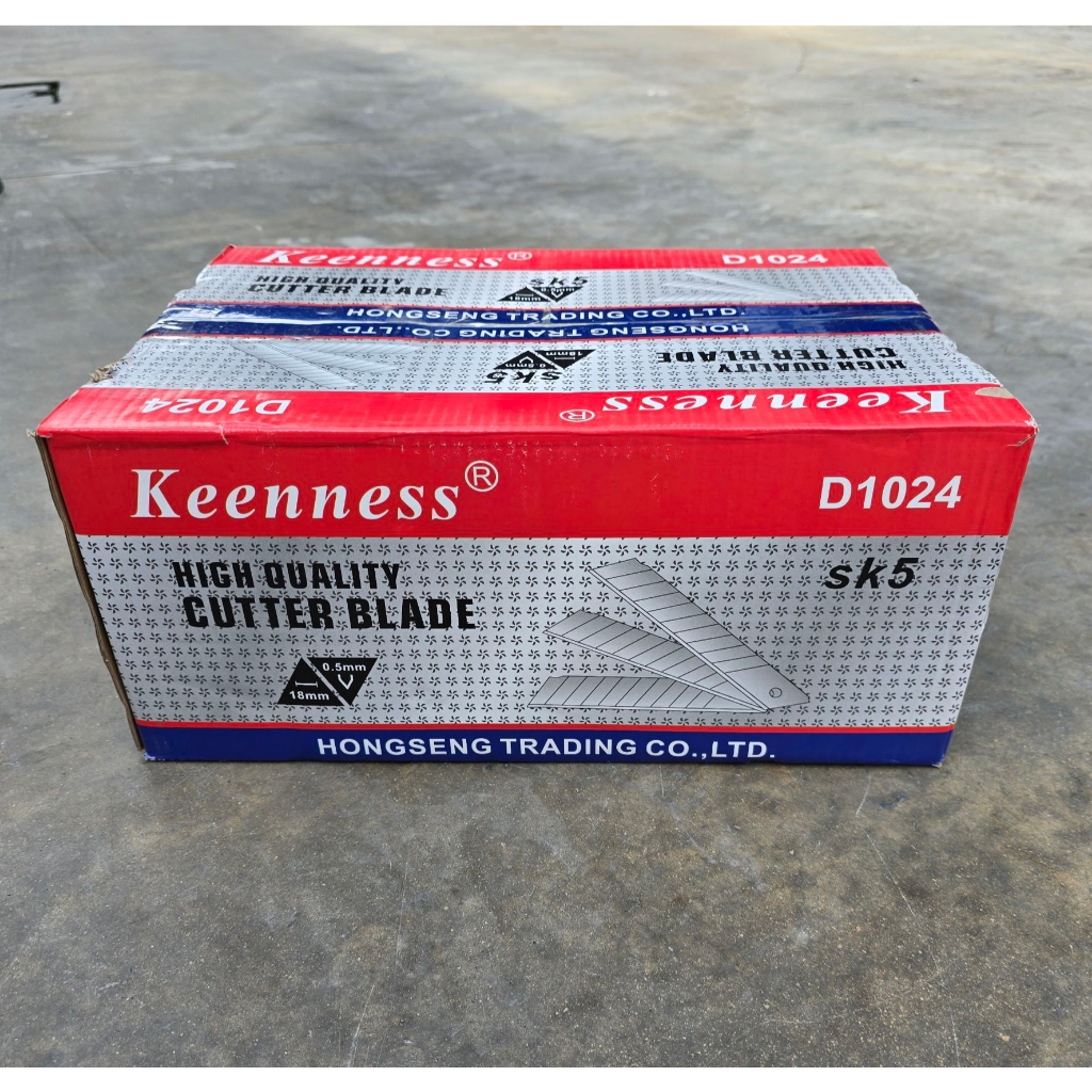 ใบมีดคัตเตอร์ Keenness ขนาด 18mm. ใบมีด ใบใหญ่ จำนวน 10ใบ - รูปที่ 3