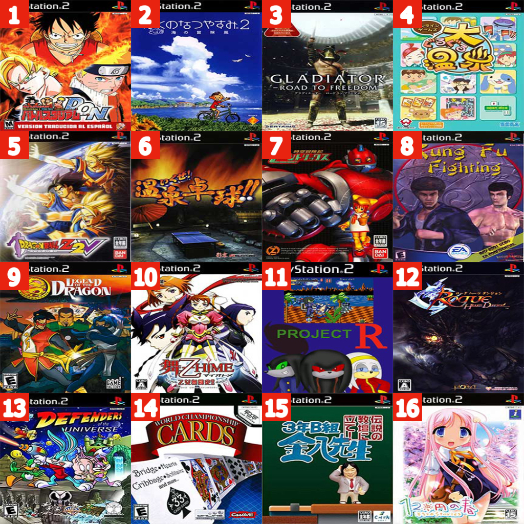 แผ่นเกมส์ PS2 : หลากหลายแนวเกมส์มาให้เลือก Vol.05
