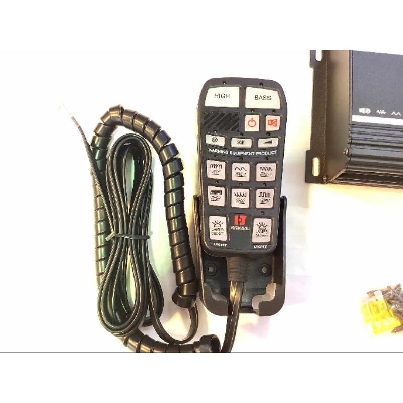 ยกชุด AS7600 T 400w กล่องเสียงไซเรน พร้อมลำโพงไซเรน 1ตัว ฮอร์นเสียงไซเรน กูภัย กู้ชีพ เสียงรถตำรวจ รถพยาบาล
