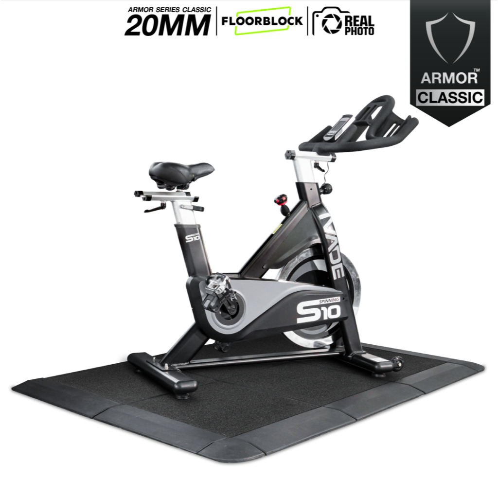 แผ่นยางกันกระแทก 50×50 รุ่น ARMOR CLASSIC (หนา 20มม.) ชุด 4 แผ่น 1 ตารางเมตร - รูปที่ 7