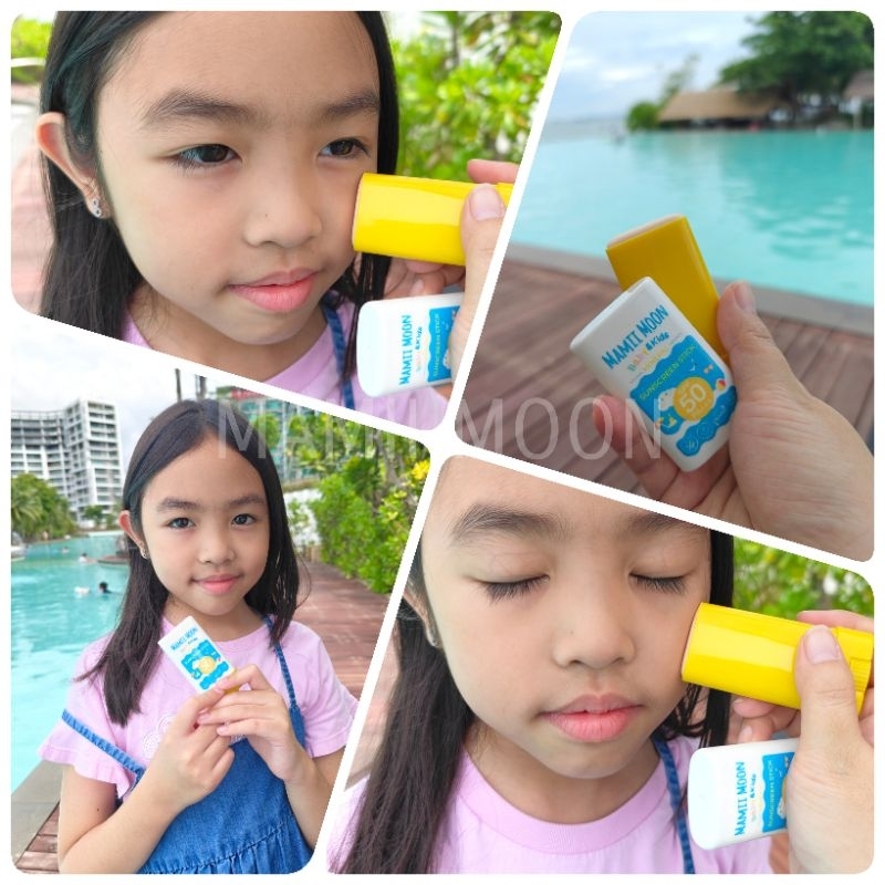 กันแดดเด็ก กันแดดแท่ง SUNSCREEN STICK SPF 50 PA+++ ออร์แกนิค กันน้ำ กันเหงื่อ Mamii Moon ราคา ถูกที่สุด ดีลบีเคเค แกลเลอรีภาพที่ 7