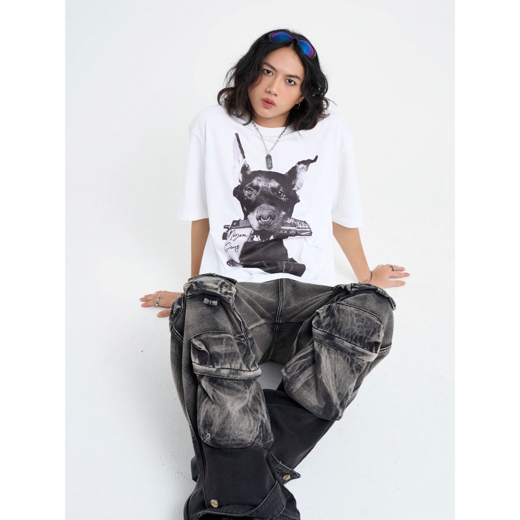 Niyomjeans collection FABULOUS รุ่น TSS19 เสื้อยืด สกรีนลาย ผ้าCotton ผ้ายืด