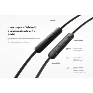 (รับประกันศูนย์ไทย 1 ปี) Xiaomi Type-C Earphones พอร์ต Type-C กันน้ำกันฝุ่น IP54 ไดรเวอร์ขนาด 12.4 มม
