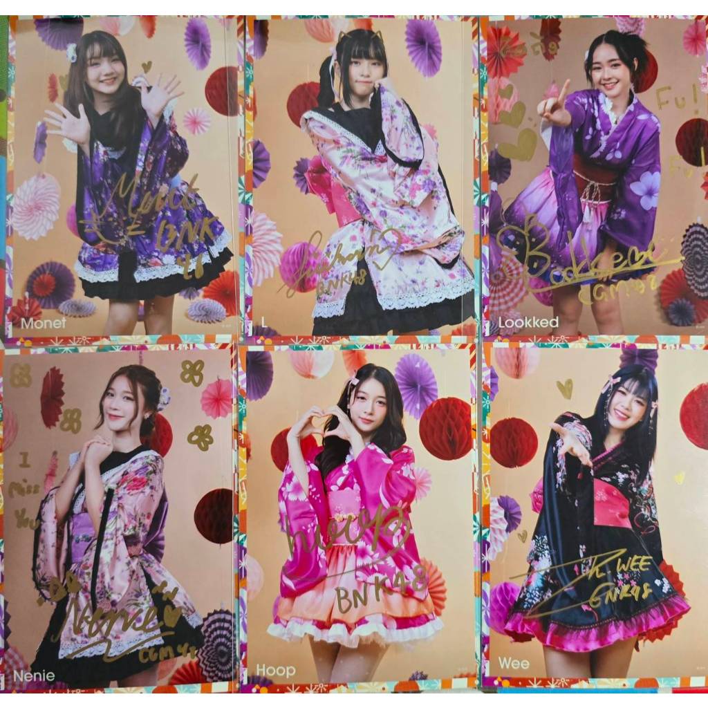 รูปลายเซ็นจริง BNK48 - CGM48  SSR งาน Matsuri 2024