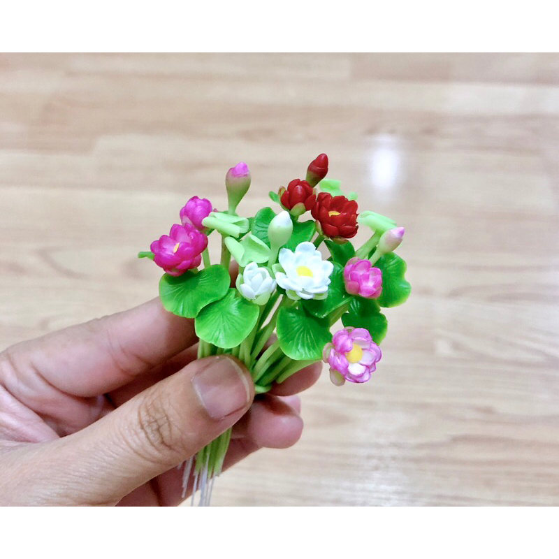 ดินปั้นดอกบัวจิ๋ว ราคา/ชุด