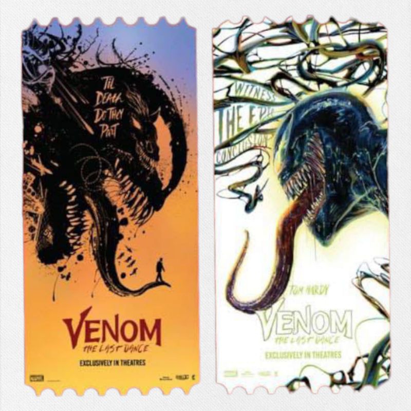 ตั๋ววิบวับ ตั๋วสะสม Venom The Last Dance เวน่อม มหาศึกอสูรอหังการ แท้จาก SF Cinema Collectible Ticket Venom 2024 เวนอม