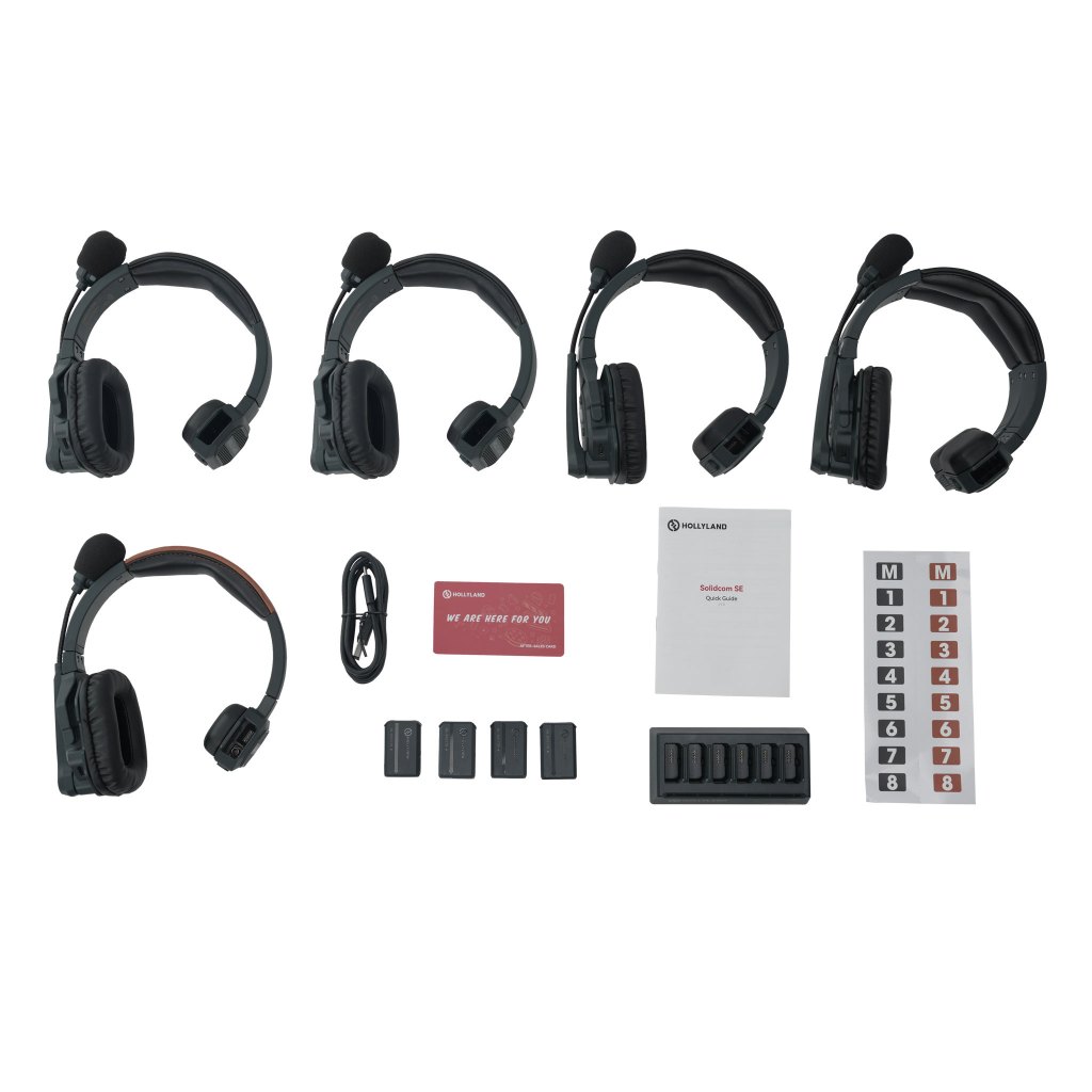 Hollyland Solidcom SE 5S Wireless Intercom Headset 2.4GHz (ชุด 5 หู , ชุด 2 หู, ชุด 1 หู)
