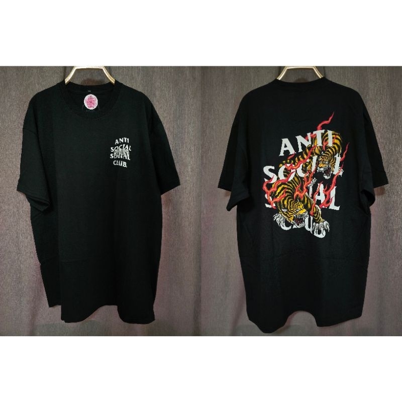 [ ของแท้ ] เสื้อยืด Anti social social club Tiger blood black tee ของใหม่ ลายใหม่ ( พร้อมส่ง )