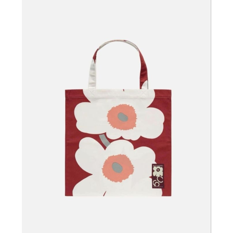 MARIMEKKO UNIKKO 60TH ANNIV. BAG กระเป๋าผ้า ลายดอก พร้อมส่ง แท้100%