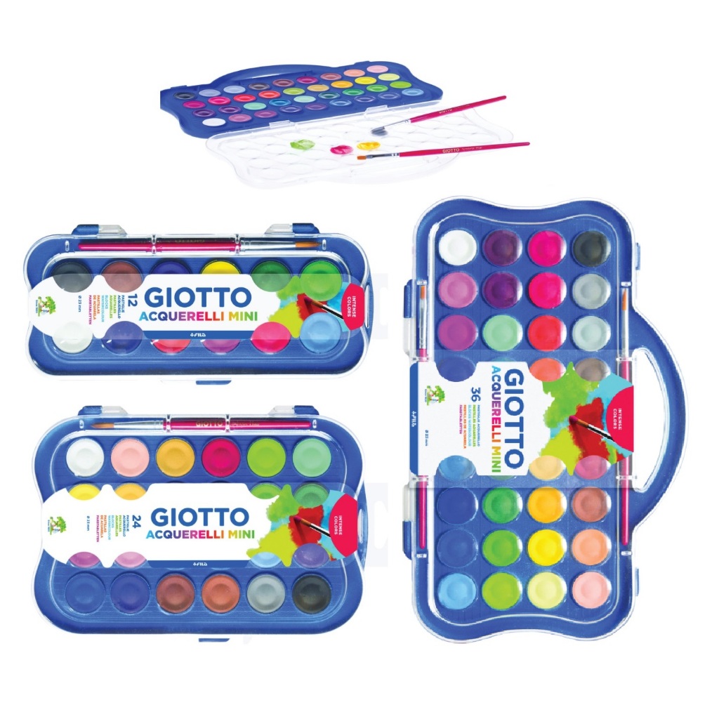 สีน้ำก้อนมินิ GIOTTO Acquerelli Water Colors Cake