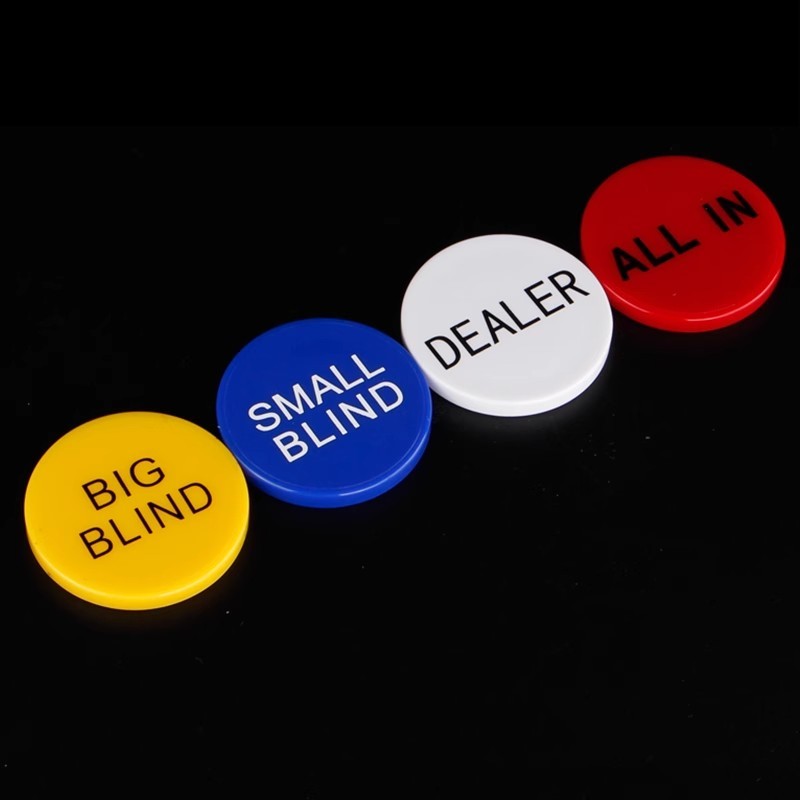 จัดส่งจากประเทศไทย 1 ชุด (4 ชิ้น) All in,Dealer,Small Blind,Big Blind - รูปที่ 2