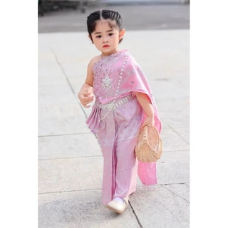 ชุดไทยเด็กรุ่น "แพรไหม" ~ AI Jung Clothes ชุดไทยใส่ออกงาน ชุดไทยเด็ก (ไม่มีกล่องแบรนด์)