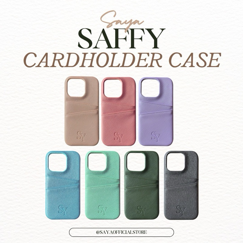 SAYA - Saffy Cardholder Case (iPhone 15, 14, 13, 12, 11 series)