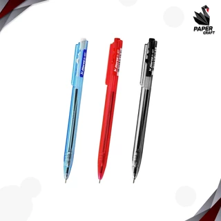 Horse (ตราม้า) ปากกาลูกลื่น ปากกา รุ่น H-407 หมึกน้ำเงิน / ดำ / แดง ขนาดเส้น 0.5 มม ( 1 ด้าม )