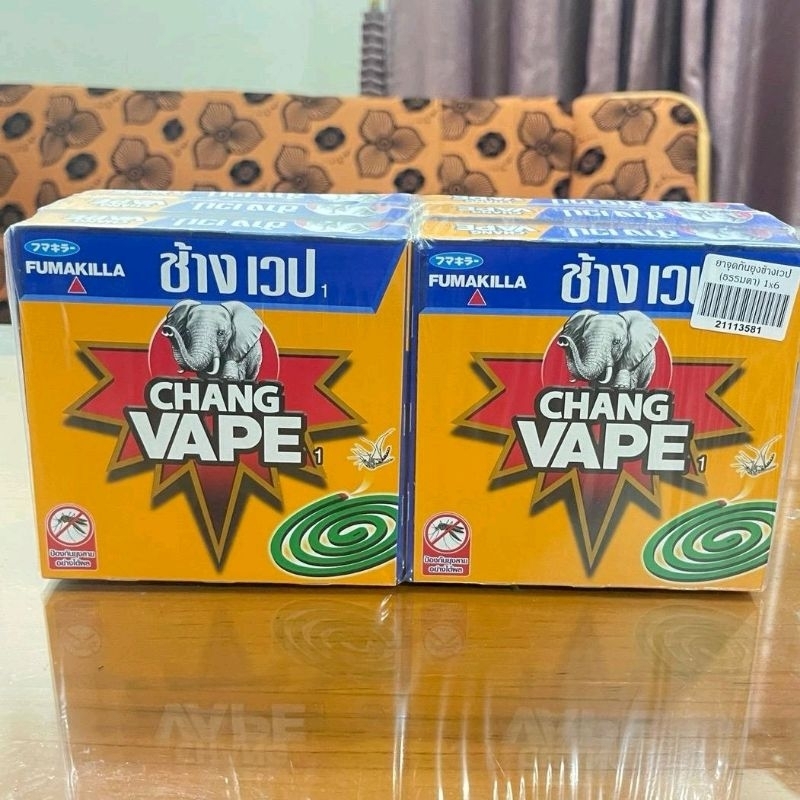 (ซื้อ 5 แถม 1)ยาจุดกันยุง ช้างเวป  ไล่ยุงนาน (10 ขด x 6 กล่อง) รวม 60 ขด  ขนาด 120 กรัม
