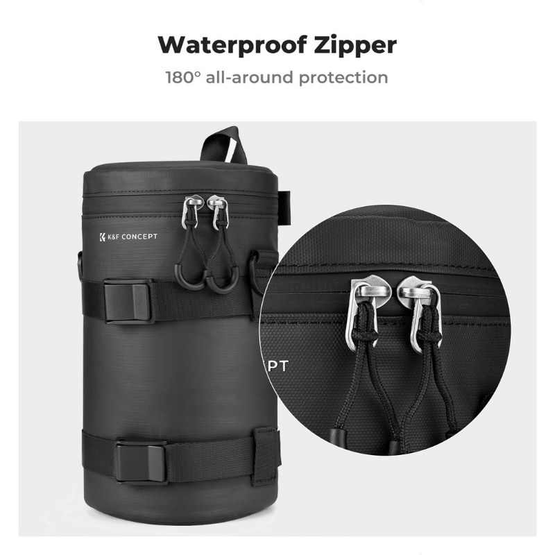 กระเป๋าใส่เลนส์ K&F Lens Bag พร้อมสายสะพายไหล่และลูกยางเป่าลม