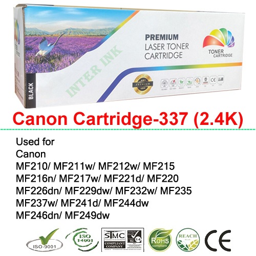 ตลับหมึก Canon MF211w/ MF212w/ MF215/ MF216n/ MF217w/ MF226dn/ MF229dw (Canon Cartridge-337) 2.4K Co