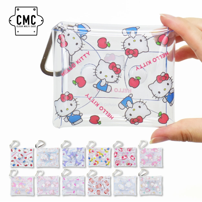 แท้ พร้อมส่ง กระเป๋าใส มีห่วง Sanrio Kitty My Melody Cinmamonroll Kuromi