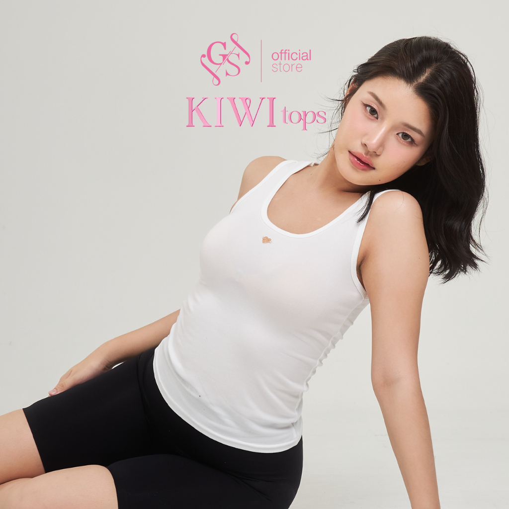 GOSLIM เสื้อกล้าม คอกลม SIMPLE PLAIN รุ่น KIWI TOPS ไอเท็มใส่ได้ทุกวัน ใส่สบาย ผ้านุ่ม